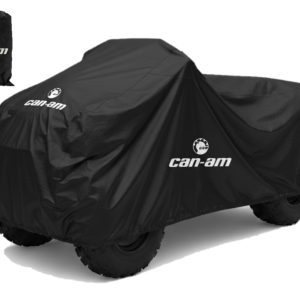 Funda Afelpada Negra Para Cuatrimoto Canam